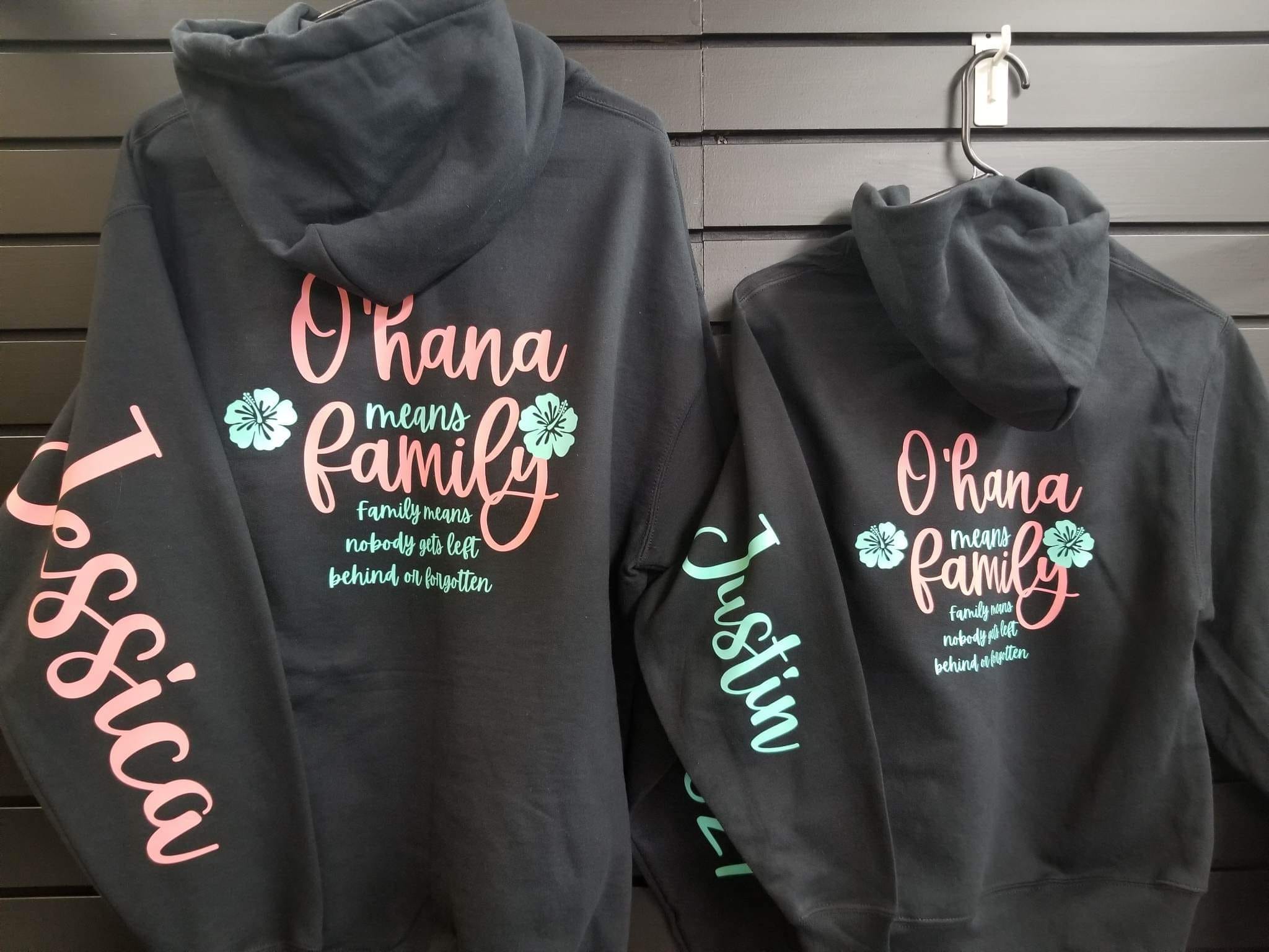 Ohana HTV Hoodies